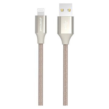 GreyLime Câble tressé USB-A / Lightning - Certifié MFi - 2m - Beige