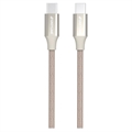 Câble Tressé USB-C / USB-C GreyLime - 2m - Beige