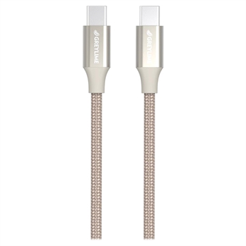 Câble Tressé USB-C / USB-C GreyLime - 2m - Beige
