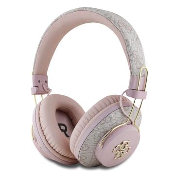 Écouteurs sans fil Guess 4G Big Metal Logo ENC - Rose
