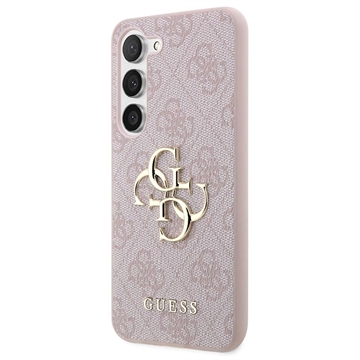 Coque Hybride Samsung Galaxy S23 5G Guess 4G Big Metal Logo - Rose