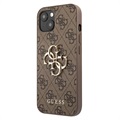 Coque Hybride iPhone 13 Guess 4G Big Metal Logo - Marrone