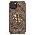 Coque Hybride iPhone 13 Guess 4G Big Metal Logo - Marrone