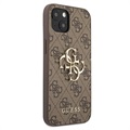 Coque Hybride iPhone 13 Guess 4G Big Metal Logo - Marrone