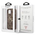 Coque Hybride iPhone 13 Guess 4G Big Metal Logo - Marrone