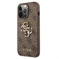 Coque Hybride iPhone 13 Pro Max Guess 4G Big Metal Logo - Marrone