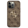 Coque Hybride iPhone 13 Pro Max Guess 4G Big Metal Logo - Marrone