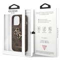 Coque Hybride iPhone 13 Pro Max Guess 4G Big Metal Logo - Marrone