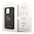 Coque Hybride iPhone 14 Pro Max Guess 4G Big Metal Logo - Noire