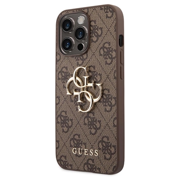 Coque Hybride iPhone 14 Pro Max Guess 4G Big Metal Logo - Noire