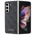 Coque Hybride Samsung Galaxy Z Fold5 Guess 4G Charms Collection - Gris