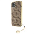 Coque Hybride iPhone 13 Guess 4G Charms Collection - Marrone