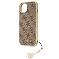 Coque Hybride iPhone 13 Guess 4G Charms Collection - Marrone