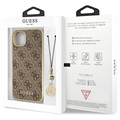 Coque Hybride iPhone 13 Guess 4G Charms Collection - Marrone