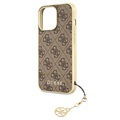 Coque Hybride iPhone 13 Pro Max Guess 4G Charms Collection - Marrone
