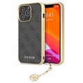 Coque Hybride iPhone 13 Pro Max Guess 4G Charms Collection - Grise