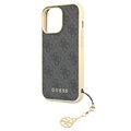 Coque Hybride iPhone 13 Pro Max Guess 4G Charms Collection - Grise