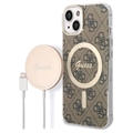 Coque iPhone 14 Plus avec Chargeur Sans Fil - Guess 4G Edition Bundle Pack