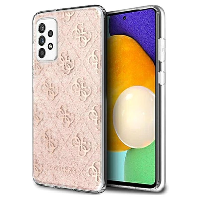Coque Samsung Galaxy A52 5G, Galaxy A52s Guess 4G Glitter - Rose