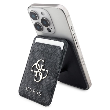 Guess 4G Porte-cartes avec logo en métal et support - Compatible MagSafe