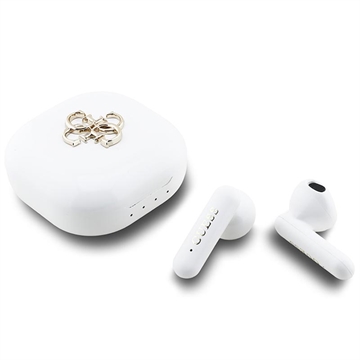 Écouteurs True Wireless Guess 4G Metal Logo - Blanc