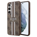 Coque Hybride Samsung Galaxy S23+ 5G Guess 4G Printed Stripe - Marron