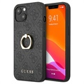 Coque Hybride iPhone 13 Mini Guess 4G Ring Collection - Grise