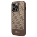 Coque Hybride iPhone 13 Pro Max Guess 4G Stripe - Marrone