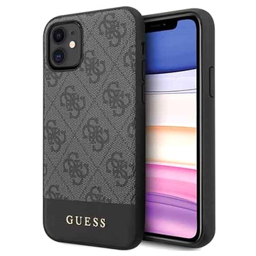 Coque Hybride iPhone 11 Guess 4G Stripe - Grise