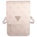 Sac à Bandoulière Smartphone Guess 4G Triangle Logo - Rose