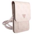 Sac à Bandoulière Smartphone Guess 4G Triangle Logo - Rose