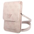 Sac à Bandoulière Smartphone Guess 4G Triangle Logo - Rose