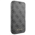 Etui à Rabat iPhone 11 Guess Charms Collection 4G - Gris