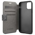 Etui à Rabat iPhone 11 Guess Charms Collection 4G - Gris