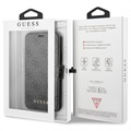 Etui à Rabat iPhone 11 Guess Charms Collection 4G - Gris