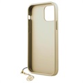 Coque iPhone 12/12 Pro Guess Charms Collection 4G - Grise