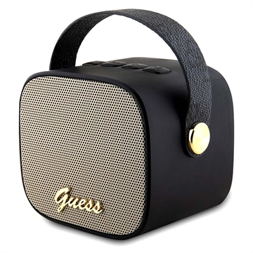 Enceinte Bluetooth Mini Guess GUWSB2P4SMK avec Sangle 4G - Noir