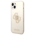 Coque Hybride iPhone 13 Pro Guess Glitter 4G Big Logo - Doré
