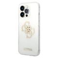 Coque Hybride iPhone 13 Guess Glitter 4G Big Logo - Doré