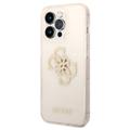 Coque Hybride iPhone 13 Pro Guess Glitter 4G Big Logo - Doré
