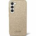 Coque Hybride Samsung Galaxy S24+ Guess Glitter Flakes Metal Logo