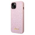 Coque Hybride iPhone 13 Guess Glitter 4G Big Logo - Doré
