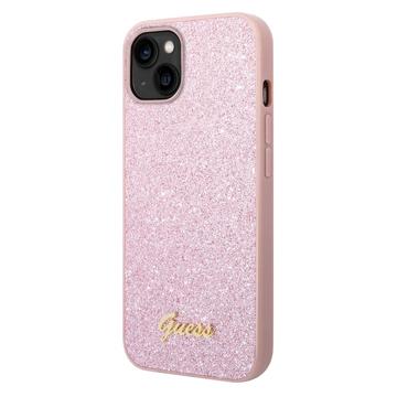 Coque Hybride iPhone 13 Guess Glitter 4G Big Logo - Doré