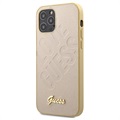 Coque Hybride iPhone 12 Pro Max Guess Iridescent Love - Doré