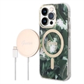 Coque iPhone 14 Pro Max avec Chargeur Sans Fil - Guess Jungle Edition Bundle Pack