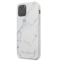 Coque Hybride iPhone 12 Pro Max Guess Marble Collection - Blanc