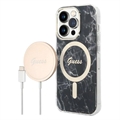 Coque Hybride Samsung Galaxy S21 FE 5G Guess Saffiano - Noire
