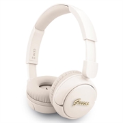 Écouteurs supra-auriculaires Guess Metal Logo Script Bluetooth 5.3 - Beige
