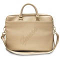 Sac pour Ordinateur Portable Guess Saffiano Script - 15-16" - Doré