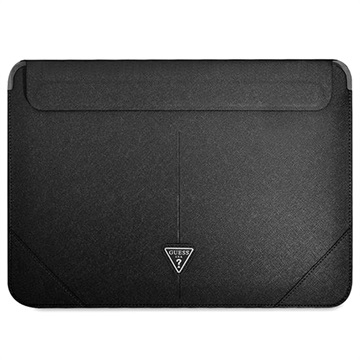 Housse pour Ordinateur Portable Guess Saffiano Triangle Logo - 13-14" - Noir